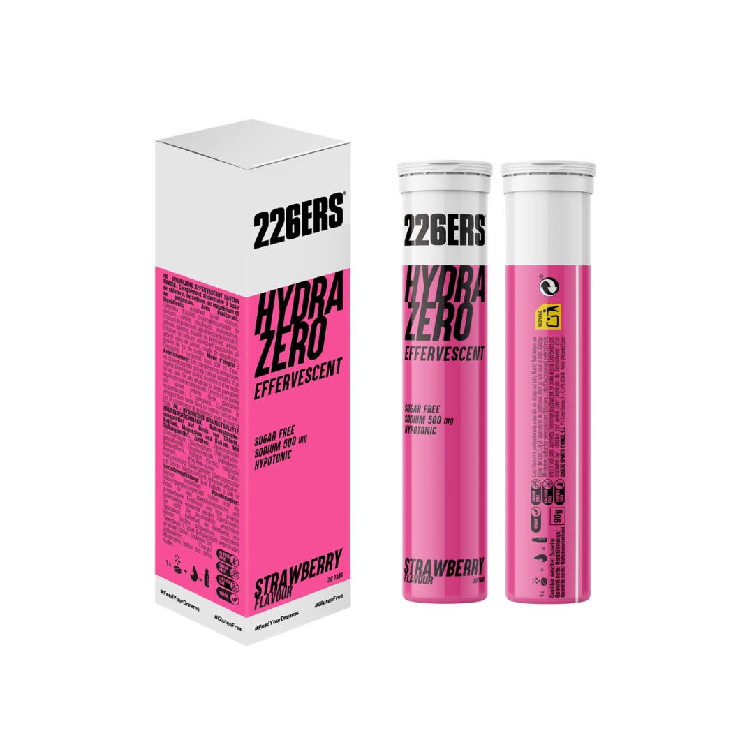 226ers Hydrazero Efervescente sabor Fresa - tabletas de electrolitos - The Fuel Place
