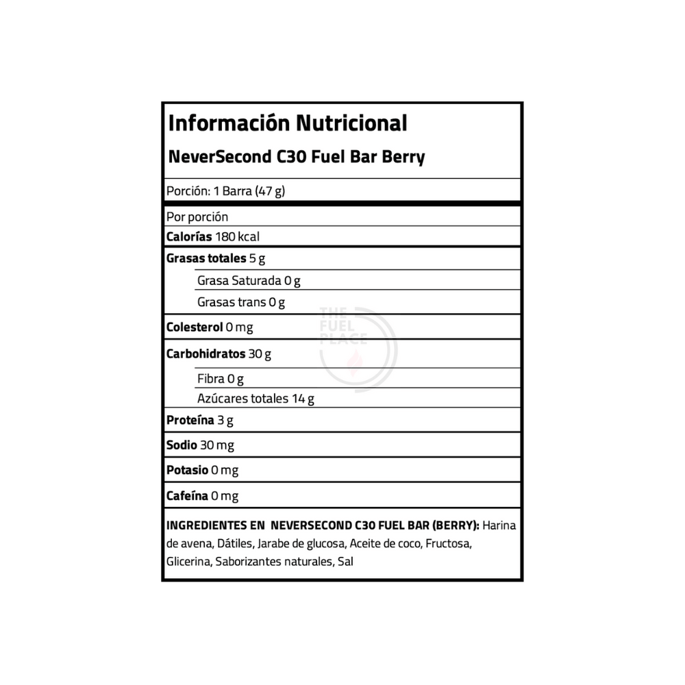 NeverSecond - C30 Fuel Bar Berry