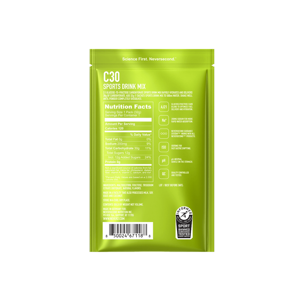 c30 sports drink mix citrus back