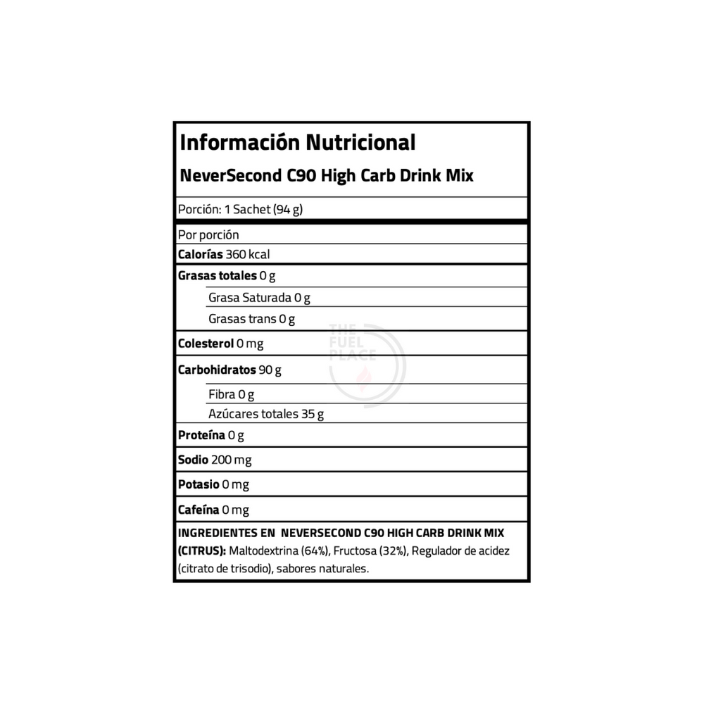 c90 high carb drink mix info