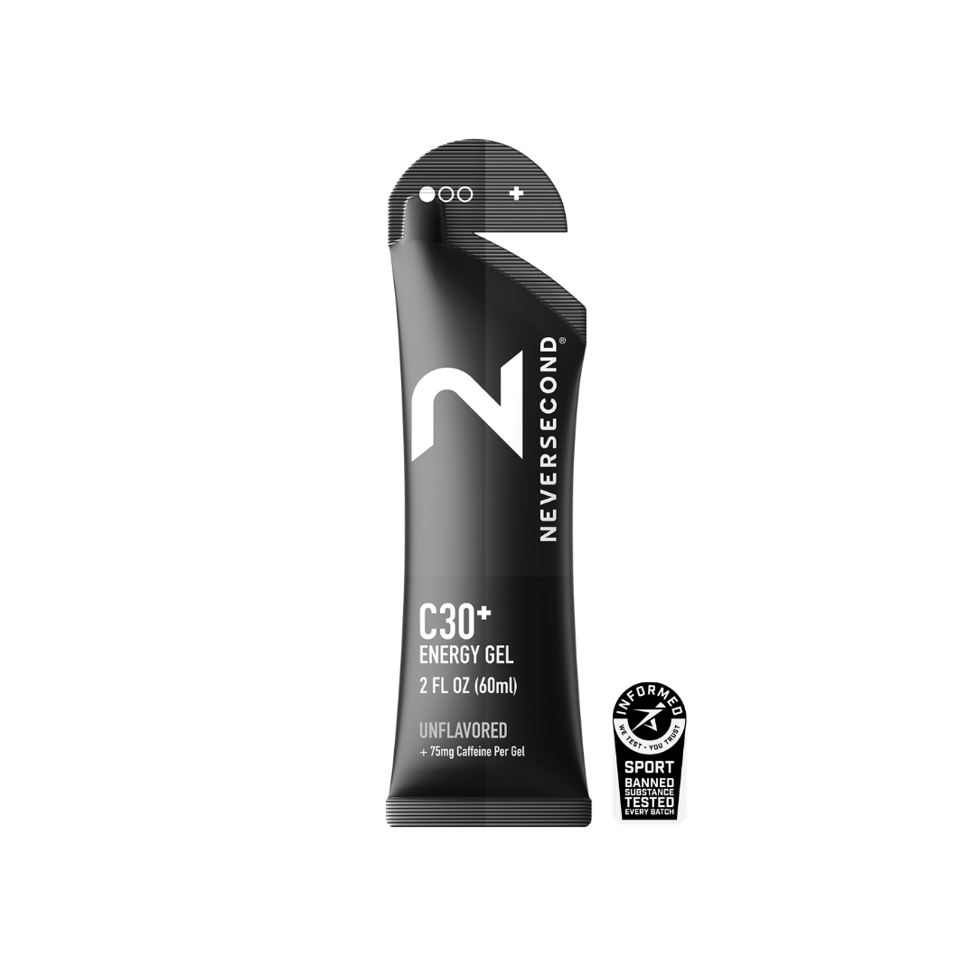 gel C30 neversecond gel unflavored caffeine
