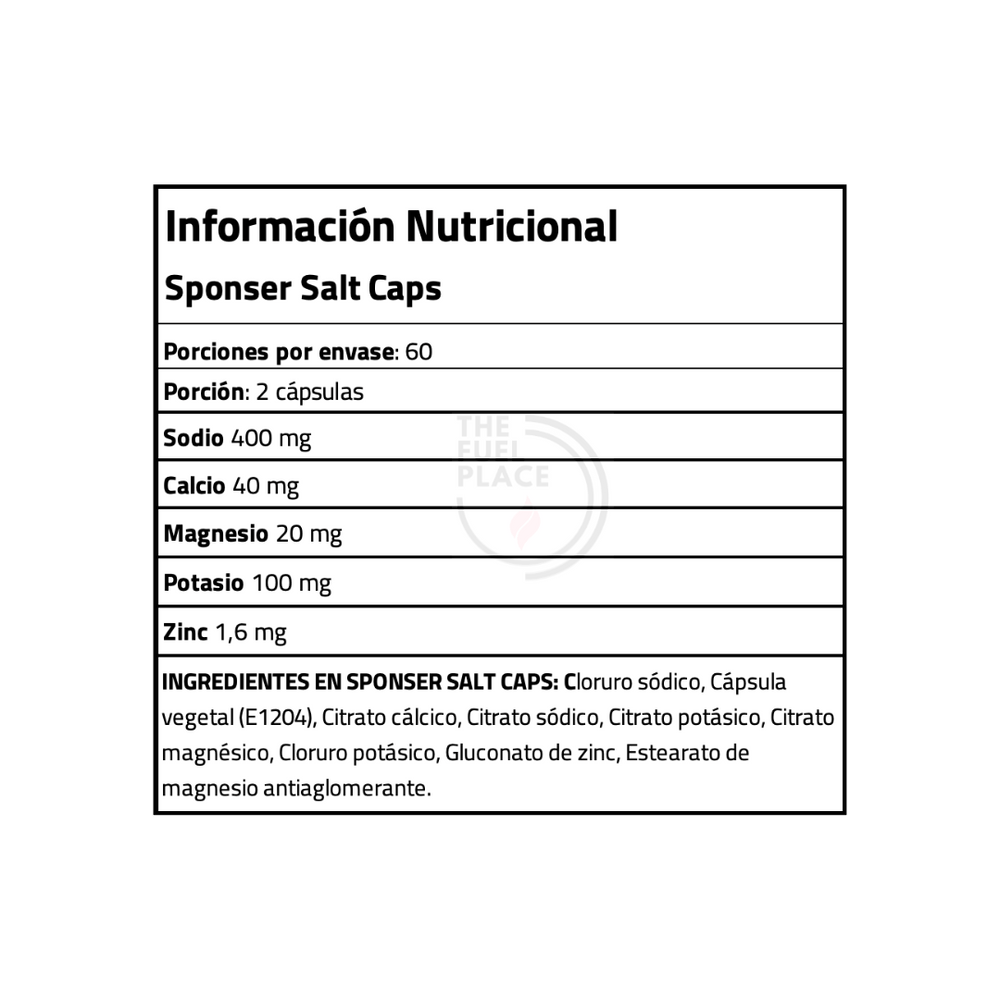 Sponser Salt caps - Pastillas de sal.