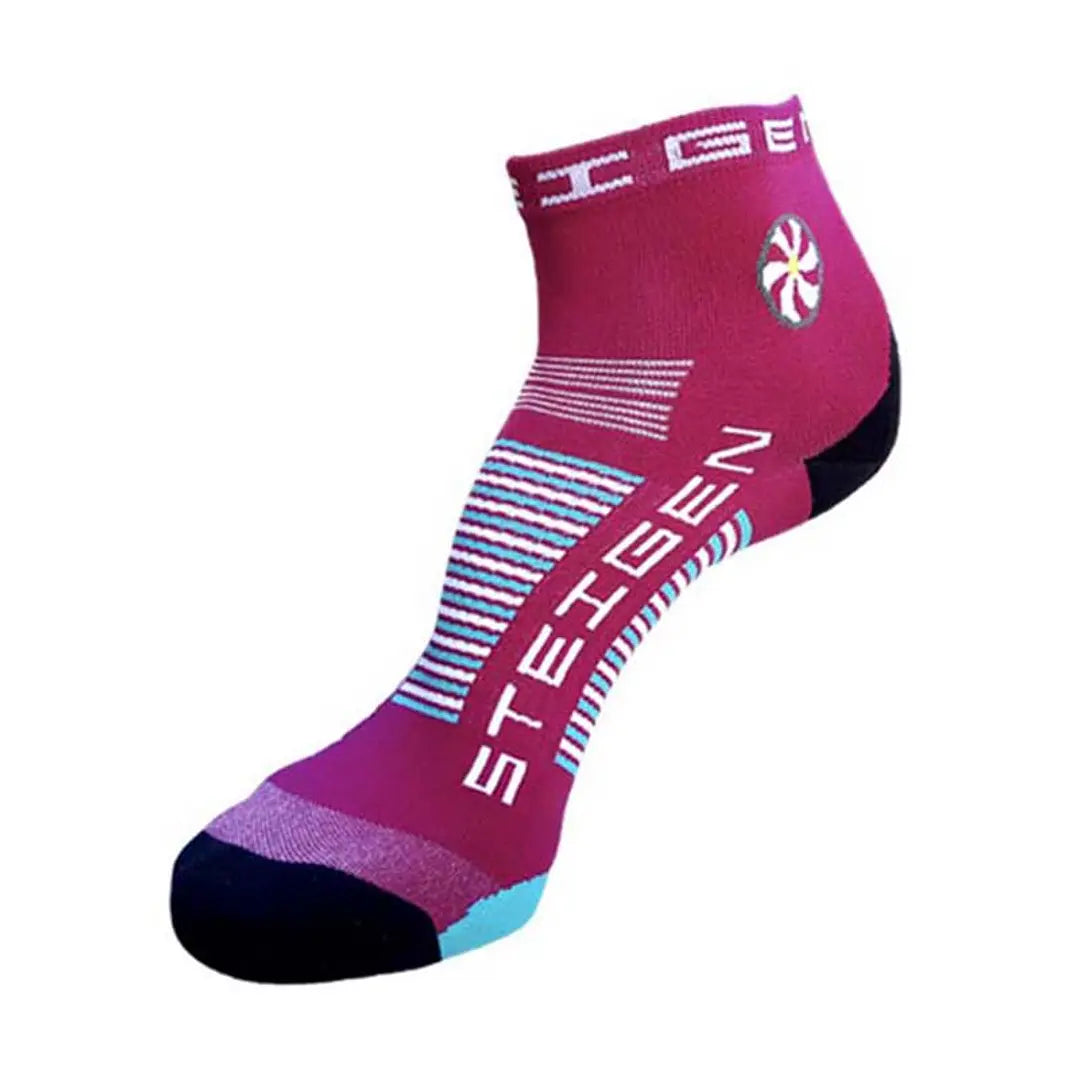 Calcetines de running Steigen Corto Burgundy