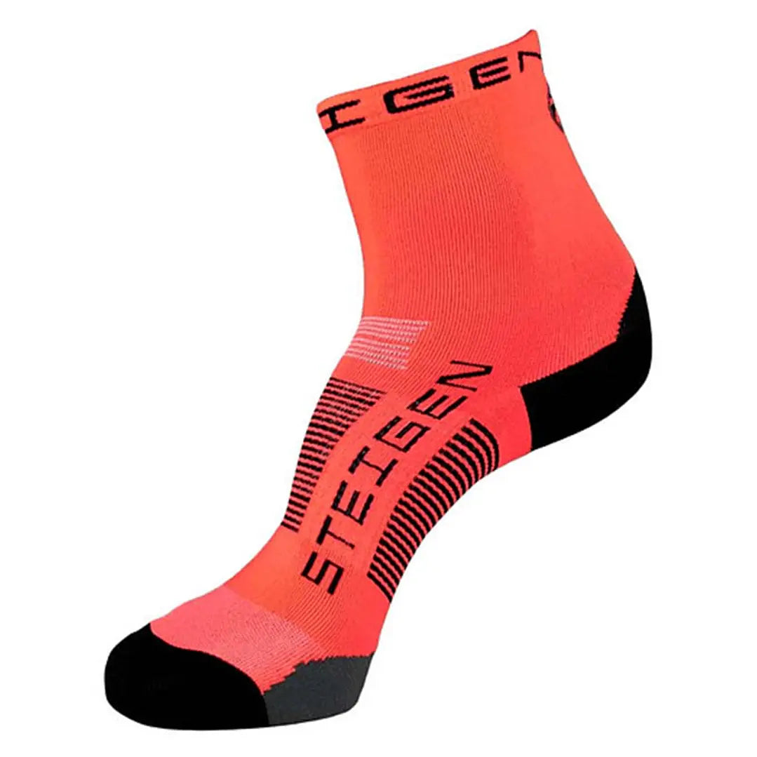 Calcetines de running Steigen Medio Fluro Red