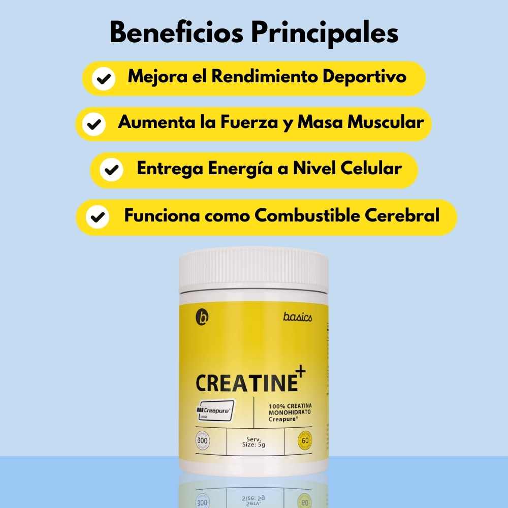 
                      
                        Creatina+ Basics Creapure 300g
                      
                    