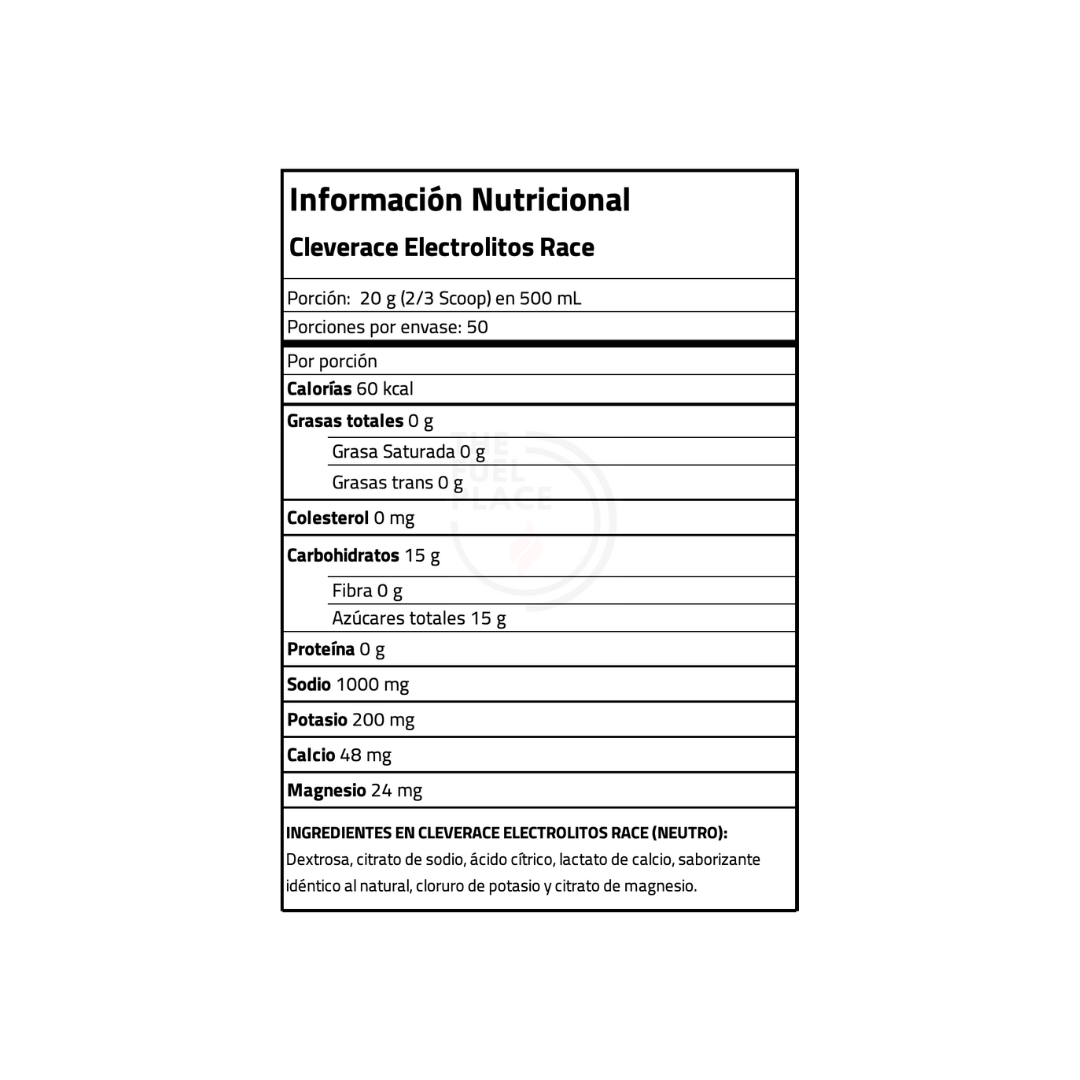 Electrolitos - Race 1000 - Cleverace